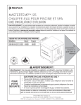 guide d`installation et d`utilisation mastertemptm 125