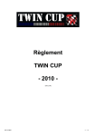 Règlement TWIN CUP - 2010 -