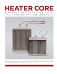 waranty, installation guide and cooling system checklist