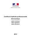 Référentiel CAP Aéronautique - Ministère de l`éducation nationale