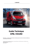 Guide Technique OPEL VIVARO