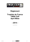 Règlement Trophée de France TWIN CUP April Moto - Week