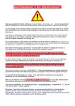Avertissement, &agrave; lire attentivement !