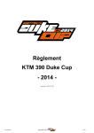 Règlement KTM 390 Duke Cup - 2014 - Week