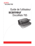 Guide de l`utilisateur scanneur DocuMate 765