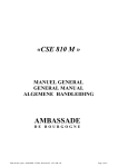 CSE 810 M - Ambassade de Bourgogne