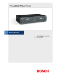 Plena DVD Player-Tuner - Bosch Security Systems
