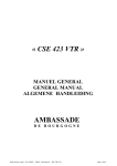 CSE 423 VTR - Ambassade de Bourgogne