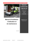 Manuel d`installation d`utilisation et de maintenance