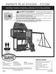 Manuel pour Infinity - Climbing Frames France