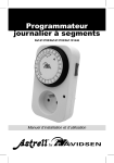 Programmateur journalier &agrave; segments