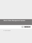 Guide de l`opérateur Bosch VMS