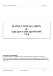 MANUEL INSTALLATION de supLeger et subLegerWebJSF V1.0