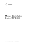 Manuel d`installation Series KFP-CX3E