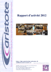 Rapport d`activité 2012