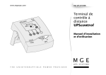 Terminal de contrôle à distance pour UPS