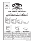 Drawer Warmers Tiroirs Chauffants HDW and HDW