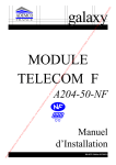 Module telecom f - Notice installation