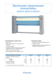 Sécheuses repasseuses industrielles IB42310, IB42314, IB42316