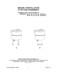 manuel d`installation et de fonctionnement
