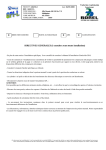 DIRECTIVES GENERALES (&agrave; consulter avant toutes installations)