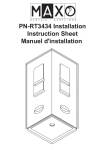 PN-RT3434 Installation Instruction Sheet Manuel d`installation