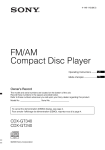 FM/AM Compact Disc Player