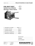 RSIB 300HT-500HT Système de ventilation électrique