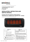 installation, instruction and service manual