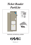 Ticket Reader ParkLite Ticket Reader ParkLite