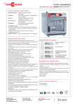 Modèle électrique Gastro OES 6.10 GN1/1 Programmes de cuisson