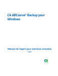 CA ARCserve Backup pour Windows