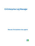 CA Enterprise Log Manager - Manuel d`installation des agents