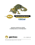 Kameleon K6 Manuel d`instruction KC601