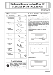 D&eacute;shumidificateur r&eacute;chauffeur 1C MANUEL D`INSTALLATION