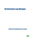 CA Enterprise Log Manager - Manuel d`installation des agents