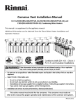 Common Vent Installation Manual