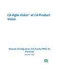 CA Agile Vision et CA Product Vision - Manuel d