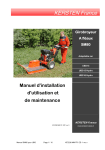 Manuel d`installation d`utilisation et de maintenance