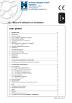 Manuel d`utilisation et d`entretien Index général