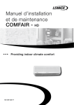 COMFAIR - HD Manuel d`installation et de maintenance