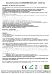 Manuel d`installation PLAFONNIER HIGHLIGHT GREEN VIA