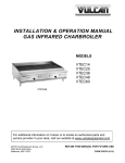 installation & operation manual gas infrared charbroiler models