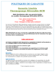 POLITIqUES DE GARANTIE - Accueil