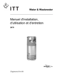 Manuel d`installation, d`utilisation et d`entretien