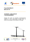 Projet MACSEN-PV MAC/3/C179 ACTIVITÉ 1: ANALYSE DE L