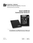 Model 300MB-SD CommCenter Series D1