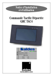 Commande Tactile Déportée GRC TAC4