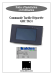 Commande Tactile D&eacute;port&eacute;e GRC TAC4