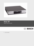 Manuel d`installation - Bosch Security Systems